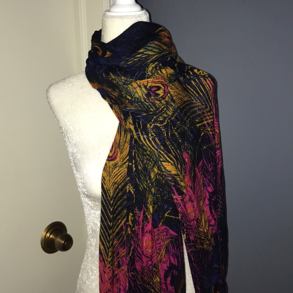 Peacock Feather Scarf